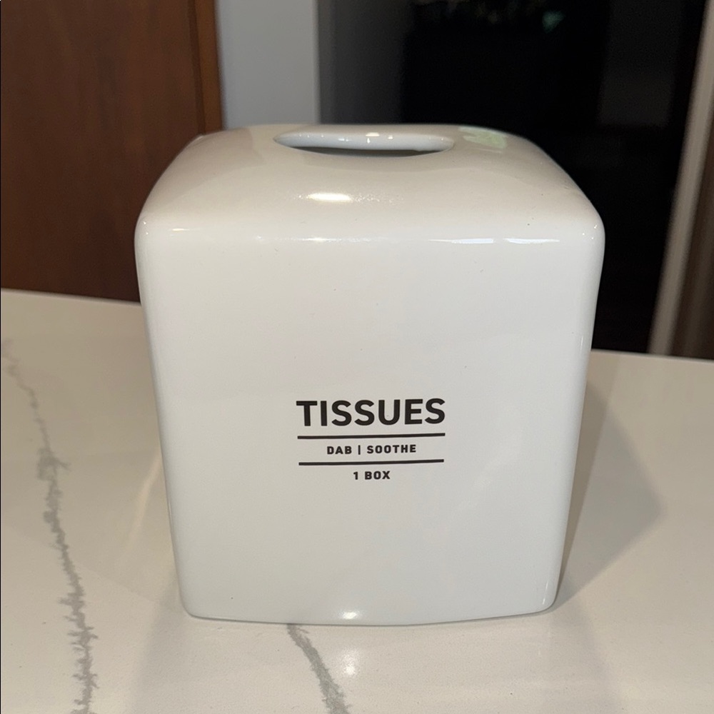 West Elm Ceramic Tissue Holder
